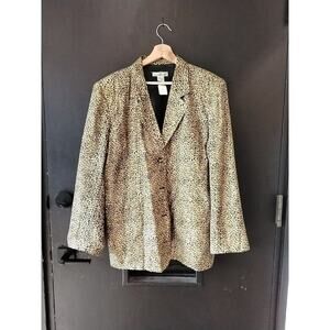 Anna and Frank Leopard Print Silk Jacket